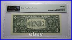 $1 2017 Repeater Serial Number Federal Reserve Currency Bank Note Bill PMG UNC67