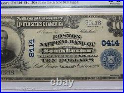 $10 1902 South Boston Virginia National Currency Bank Note Bill #8414 VF30 PMG
