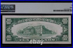 $10 1928C PMG55 AU Federal Reserve Note D30298095A series C TOUGH Cleveland D4