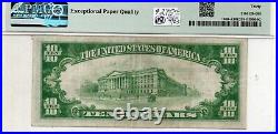 $10 1929 Boston Massachusetts National Currency Note Federal Reserve PMG 30