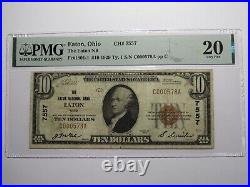 $10 1929 Eaton Ohio OH National Currency Bank Note Bill Charter #7557 VF20 PMG