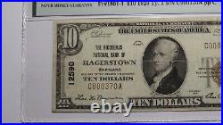 $10 1929 Hagerstown Maryland MD National Currency Bank Note Bill #12590 VF25 PMG