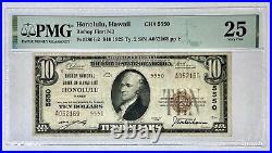 $10 1929 Honolulu Hawaii HI National Currency Bank Note Bill Ch. #5550 VF25 PMG