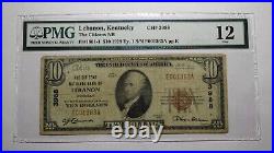 $10 1929 Lebanon Kentucky KY National Currency Bank Note Bill Ch #3988 F12 PMG
