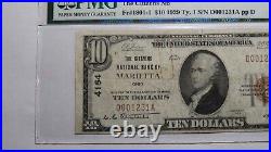 $10 1929 Marietta Ohio OH National Currency Bank Note Bill Ch. #4164 F15 PMG