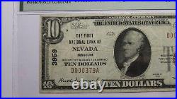 $10 1929 Nevada Missouri MO National Currency Bank Note Bill Ch. #3959 VF25 PMG