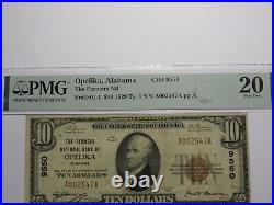 $10 1929 Opelika Alabama AL National Currency Bank Note Bill Ch. #9550 VF20 PMG