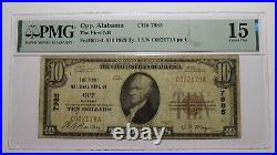 $10 1929 Opp Alabama AL National Currency Bank Note Bill Charter #7985 F15 PMG