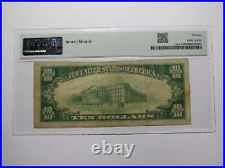 $10 1929 South Amboy New Jersey National Currency Bank Note Bill #3878 VF20 PMG
