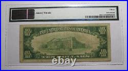 $10 1929 Union City New Jersey NJ National Currency Bank Note Bill #9544 F15 PMG