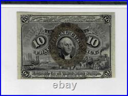 10 Cent Fractional Currency note-fr. 1244-(2nd Issue) PMG UNC 62 EPQ