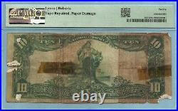 $10 National Currency 1902-RS Ch#6411 1st NB, Mount Union, PA PMG 12 NET