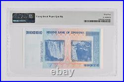 100 Trillion 2008 Zimbabwe Reserve Note Pick #91 PMG 64 EPQ PMG Graded