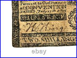 1775 Virginia Colonial Note Currency 2 Shillings 6 Pence VA-72a PMG 30 very fine