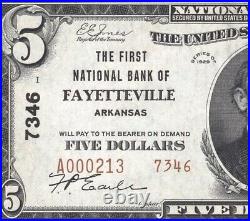 1929 $10 Fayetteville, Ar National Bank Note Pmg 58 Arkansas Currency 0213