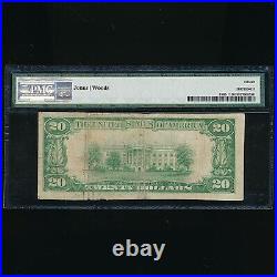 1929 $20 National Currency Bank Of Thomas Ok Brown Note Pmg 15 Free S/h