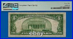 1929 $5 National Currency PMG 25EPQ FRBN San Francisco Key Note Fr 1850-L