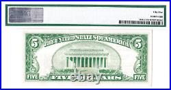 1929 $5 PHILADELPHIA PA Federal Reserve Bank Note Brown National Currency PMG 55