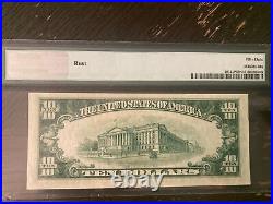 1950-b $10 Bill Star Note Kansas City Rare Currency Uncirculated Mint Pmg 58