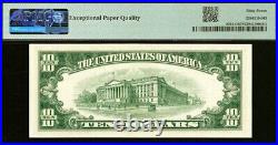 1950E $10 Federal Reserve Note PMG 67EPQ superb gem Chicago Fr 2015-G