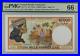 1985 French Pacific Territories 10000 Francs P4e BANKNOTE CURRENCY UNC PMG 66