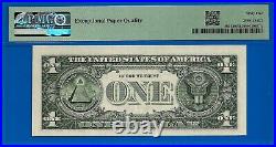 1995 $1 Federal Reserve Note PMG 65EPQ collectors choice low serial number 600