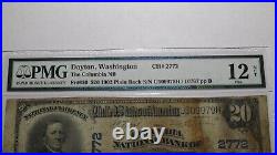 $20 1902 Dayton Washington WA National Currency Bank Note Bill Ch. #2772 PMG F12
