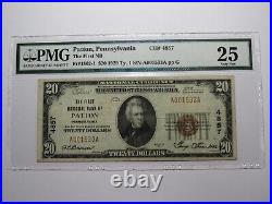 $20 1929 Patton Pennsylvania National Currency Bank Note Bill #4857 VF25 PMG