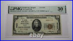 $20 1929 Roseburg Oregon OR National Currency Bank Note Bill Ch. #9423 VF30 PMG