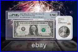 2000 Millennium Coin & Currency Set ASE NGC MS69 & 1999 Federal Reserve Note PMG