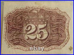 25 Cents 2nd Issue Fractional Currency Note Certified PMG AU 55