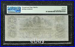 $3 Obsolete Currency Note Sussex Bank Of Newton, NJ PMG 65 EPQ with Selvage