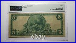 $5 1902 Columbia South Carolina National Currency Bank Note Bill #9687 PMG F12