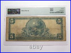 $5 1902 Mercedes Texas TX National Currency Bank Note Bill Ch. #11879 F12 PMG