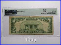 $5 1929 Knightstown Indiana IN National Currency Bank Note Bill Ch #872 VF20 PMG