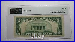 $5 1929 Miami Oklahoma OK National Currency Bank Note Bill Ch. #5252 VF25 PMG
