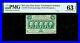 Fractional Fr. 1310 First Issue 50¢ Note Perforated Edges Monogram PMG 63EPQ