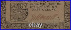 PA-247 Very Rare PMG XF40 EPQ 2s6d April 20, 1781 Pennsylvania Currency Note