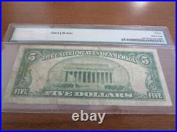 Small Size Wisconsin National Currency $5 Note Citizens NB Stevens Point PMG 20