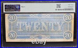 T-67 $20 1864 Confederate States Currency Banknote Civil War Confederacy PMG 63
