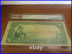 US Large Size National Currency Series 1902 $20 Note Old NB Beaver Dam WI PMG 20