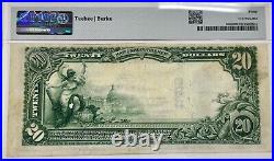 Very Rare 1902 The Downs Kansas $20 National Currency Note PMG Extremely Fine 40