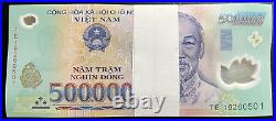 Vietnamese Dong 5 Million (10 x 500000 Note) Vietnam Currency VND Lot Bundle