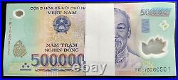 Vietnamese Dong 5 Million (10 x 500000 Note) Vietnam Currency VND Lot Bundle